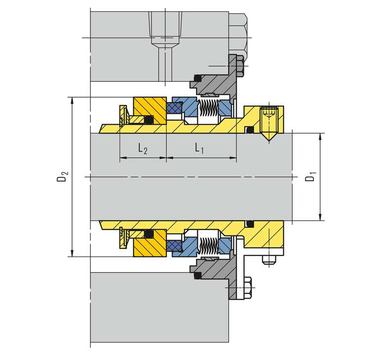 Dry running emission <br/>containment seal Y11